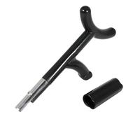 Strumento per Arcieria, Raschietto per Rimuovere l'Impennaggio da Frecce in Carbonio e Plastica, Completo di Coperchio per la Manutenzione delle Frecce nella Caccia con Arco e Tiro al Bersaglio(Black)