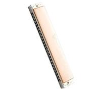 Strumento per armonica artigianale a reticolo polifonico in rame a 24 fori con squisito guscio in oro rosa Armonica Per Principianti (Color : A)