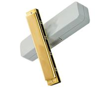 Strumento per armonica vibrato a 24 fori Strumento a fiato Squisito materiale di copertura per stampa a caldo Armonica Per Principianti (Color : A)