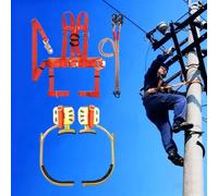 Strumento per Arrampicare L'Albero Set da Arrampicata per Pali Elettrici, Scarpe da Arrampicata per Pali con Diametro Regolabile, Attrezzatura Antiscivolo per Pali Lisci(400 Model)