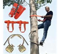 Strumento per Arrampicare L'Albero Speroni Regolabili per L'arrampicata Sugli Alberi, Picchi per L'arrampicata Sugli Alberi con Moschettone di Bloccaggio, Attrezzatura da Arrampicata(550 Model)