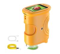 Strumento per bambini grado da laboratorio Ingrandimento 1000X Struttura concentrazione manuale Batteria da 600 mAh 8 LED Approcci Strumento scoperta scientifica Strumento portatile per con