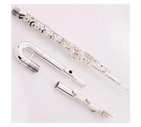 Strumento Per Basso Ensemble Di Flauto Con Corpo In Tubo Placcato Argento In Rame Bianco E Flauto Basso Con Scatola Flauto Traverso per Principiante