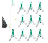 Strumento per biforcazione della lenza da pesca, 10 pezzi, connettore a | Accessori anti impigliamento per pescatore, anello a forma di 8, contattore girevole a Y
