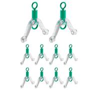 Strumento per biforcazione dello spazio per la, Bifurcator a filo da, 10 x splitter a doppio gancio per filo da - Anello a 8, anti-intreccio per pescatori principianti