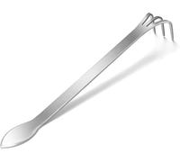 Strumento per bonsai, in acciaio inox, per bonsai e rastrello, con 3 denti e impugnatura ergonomica, accessorio per bonsai, strumento per l'allentamento del terreno, per lavori di giardinaggio,