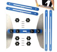 Strumento per calibri scale, strumento modello di battistrada scale,Step Misuration Model Jig - Righello pieghevole multifunzionale, lunghezza regolabile da 11-60 pollici, gadget layout di scaffali ad