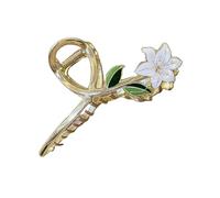 Strumento per capelli a molla rinforzato, presa forte, design compatto, B | Fermaglio per capelli con fiori a tulipano, design sottile, compatto, ideale per i viaggi