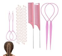 Strumento per Capelli Pettine antiscivolo per intrecci | Strumento a loop capelli Per Viaggi, Quotidiano, Salone, Eventi Formali, Appuntamenti, Casa, Feste, Spiaggia, Uscite Casual,