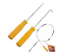 Strumento per catena da tennis Racket, Strumenti per gancio per catena da tennis | Gancio filettato a cono racchetta,Gancio racquet Awl, assistenza per corda estrattore racchetta per tennis, b
