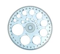 Strumento per cerchio di disegno - Round Forma Misura Righello per la scuola, acrilico Geometrico Disegno Painte di pittura Modelli Strumenti di scrittura per la scuola, l'ufficio, i dess