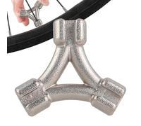 Strumento per chiave per raggi bicicletta, compatti ed ergonomici a 3 vie, strumento per raddrizzare raggi e cerchioni, per riparazione, officina, fabbrica, garage, viaggi all'aperto