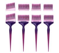 Strumento per colorare i capelli con punta angolata con denti flessibili per sezionare applicatore di tintura avanzato pettine distribuzione olio spazzola precisione sezionamento pettine per colorare