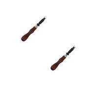 Strumento per coltelli con manico in legno per rifinitore in pelle da 2 pezzi,