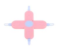 Strumento per Cura del Ragazzo Ragazza 4 in 1, Rosa, per Naso e Unghie | PP e Pet, Design a Croce, Sicurezza e Respirazione Migliorata, per Ragazzo Ragazza