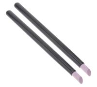 Strumento per Cuticole in Quarzo Nero, 2 Pezzi per Cura Unghie | Punta Delicata per Spingere Cuticole e Pulire Sotto le Unghie, Uso Professionale, Set Due Pezzi