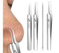 Strumento per estrarre brufoli, strumenti per rimuovere brufoli - Kit per la rimozione dei brufoli - Kit di strumenti per brufoli con scatola portaoggetti, strumento professionale per l'estrazione dei