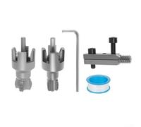 Strumento per filettare tubi in PVC e PPR, kit di 2 tagliafili interni ed esterni, 1/2" e 3/4", costruzione in metallo, strumento idraulico compatto per fai da te e uso professionale