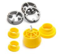 Strumento per filettature in PVC, kit di per filettature per tubi, kit di utensili manuali, strumento per infilare tubi in PVC, design a doppia testa per rinnovo della casa