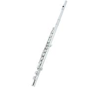 Strumento per flauto 16 fori Chiave C Chiave E Pulsante curvo Materiale placcato argento rame bianco Flauto Di Strumenti Musicali