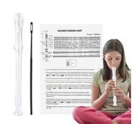 Strumento per flauto a blocco per bambini, con tasto G, con 8 fori, strumento clarionette leggero e resistente all'umidità, registratore portatile per esercitarsi