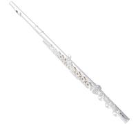 Strumento Per Flauto Con Bocchino In Argento Sterling Con Corpo In Tubo Placcato In Rame Bianco E Chiave C A 17 Tasti Con Scatola Flauto Traverso per Principiante
