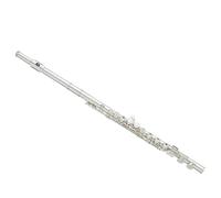 Strumento per flauto con tono C 16 fori chiusi con chiave E, chiavi in rame bianco placcato argento, adatto ai principianti Flauto Di Strumenti Musicali