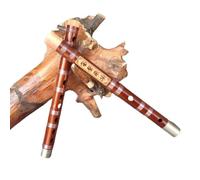 Strumento Per Flauto Di Bambù Con Flauto A Due Sezioni In Rame Bianco A Doppia Connessione Per Principianti Per Imparare Il Flauto Traverso Principianti flauto di bambù (Color : F)