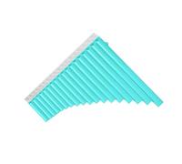 Strumento per Flauto, Flauto con Borsa per il Trasporto Flauto di Pan a 18 Canne Flautas Musicales per Principianti Apprendimento Insegnamento con Manuale dell'utente (BLUE)