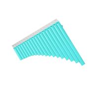 Strumento per Flauto, Flauto Flautas Musicales Flauto di Pan a 18 Canne con Borsa per il Trasporto per Principianti Che Imparano a Insegnare con il Manuale dell'utente (BLUE)