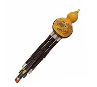 Strumento Per Flauto Hulusi Pipa In Ebano/palissandro Flauto Hulusi Professionale A Tre Toni Zucca Flauta Flauto Antiurto Hulusi(Ebony,F)
