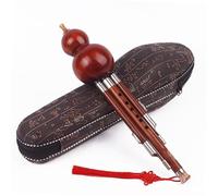 Strumento Per Flauto Hulusi Strumento A Fiato Nazionale Per Test Di Prestazione Professionale Per Principianti In Seta Di Zucca Tricolore In Palissandro Naturale(All,C tune)