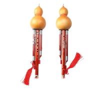 Strumento Per Flauto Hulusi Tubo Sonoro In Sequoia 7 Fori Più 3 Tasti Hulusi B Flat C Tone Tipo Di Prestazioni Professionali Ampia Gamma(Big c)