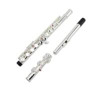 Strumento Per Flauto Traverso Placcato Argento In Rame Bianco Con Foro Chiuso A 16 Tasti Con Chiave E Divisa Flauto Traverso per Principiante
