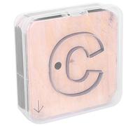 Strumento per forare il cuoio con lettere maiuscole, punzonatrice per fori nel cuoio con matrici dell’alfabeto dalla A alla F, stampo ergonomico in ferro per il taglio, ideale per (C)