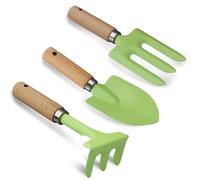 Strumento Per Giardinaggio Bambini 3 Con Manici In Legno Comprende Pale Rastrelli Forchetta Perfetta Le Piccole Mani Cortile Spiaggia Divertente Strumento Giardinaggio Sicuro