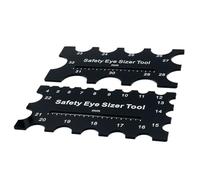 Strumento per gli occhi di sicurezza - 2 pezzi Strumenti all'uncinetto degli occhi animali | Strumento Sizer Eyes Safety | Diametro che misura il righello | Misura forniture da 4 mm a 32 mm per un gio