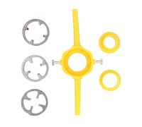 Strumento per il creatore del filo set 6pcs Impostazione dell'impianto idraulico del filo con filo con 1/2 pollice 3/4 pollici 1in npt muore materiale addominali in acciaio in