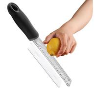 Strumento per il limone con manico | Grattugia limone con spazzola - Grattugia per - Grattugia per il limone - Grattugia per il formaggio tenuto a mano, in acciaio inox, antiscivolo per