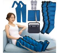 Strumento per il rilassamento di tutto il corpo, vita, braccia e gambe Widppsopt, macchina massaggiatrice per gambe a compressione d'aria a 6 cavità, circolazione elettrica per migliorare il