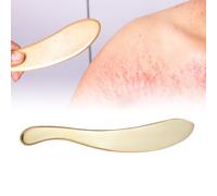 Strumento per il viso Gua Sha in ottone, portatile e portatile, per