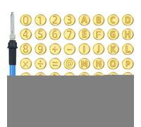 Strumento per Incisione su Legno | Set Per Marcatura Legno,Pennello con Temperatura Regolabile e Modelli Alfanumerici per Principianti di Incisione