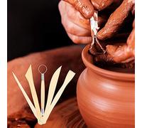 Strumento per Intagliare il Legno: 2 Set di Strumenti per Intagliare la Terracotta con Manico in Legno - Adatto per Raschiare, Modellare e Incidere, per Sculture