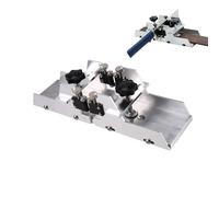 Strumento per intagliare tasti per chitarra, scatola per intagliare tasti per chitarra con guida a cuscinetti a sfera, telaio di riparazione per intagliare e scanalare fili per chitarra