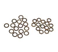 Strumento per kit rondella dado per chitarra, elementi di fissaggio per connettore presa, parti per chitarra elettrica, potenziometro per basso, filettatura femmina M9 (Bronzo)