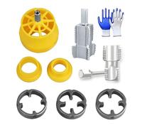 Strumento per la creazione di filettature in PVC Set di strumenti idraulici Set di infila tubi con fustelle da 1/2 "3/4" Rubinetto per tubi professionale Strumento di riparazione filettatura per tubi