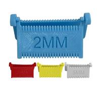 Strumento per la cucitura dei bordi, 4 pezzi per il bloccaggio dei punti e il calibro da cucito da 2/3/4/5 mm, righello guida per cuciture per quilting, orlatura, per principianti
