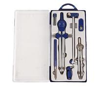 Strumento per la geometria della bussola, strumento per il disegno del cerchio della bussola da disegno Forniture per studenti con scatola infrangibile per scuola, disegno,