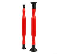 Strumento per la lappatura delle valvole dell'auto con ventosa per rettifica manuale e posizionamento delle valvole del motore in kit di riparazione auto (rosso)