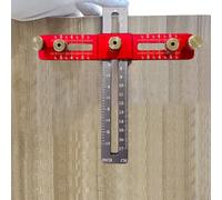 Strumento per la lavorazione del legno: distanza tra i fori di 5,4 cm, per un design resistente in lega di alluminio, pieghevole e portatile per cassetti e maniglie della porta della cucina (blu con